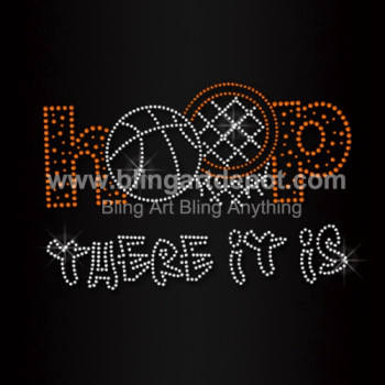 Hoop There It Is Iron On Rhinestone Transfers Hoop There It Is Iron On Rhinestone Transfers